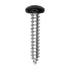 Auveco # 25385 10 x 1" Black Painted Square Drive Pan Head Tapping Screw. Qty 100.