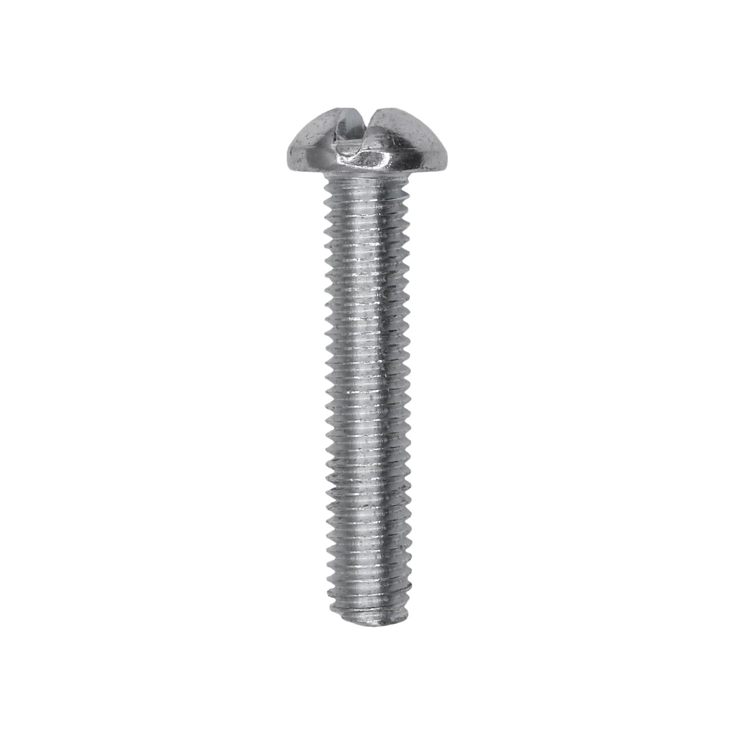 Auveco No. 2538 10-32 X 1" Slotted Round Head Machine Screw Zinc, Quantity - 100