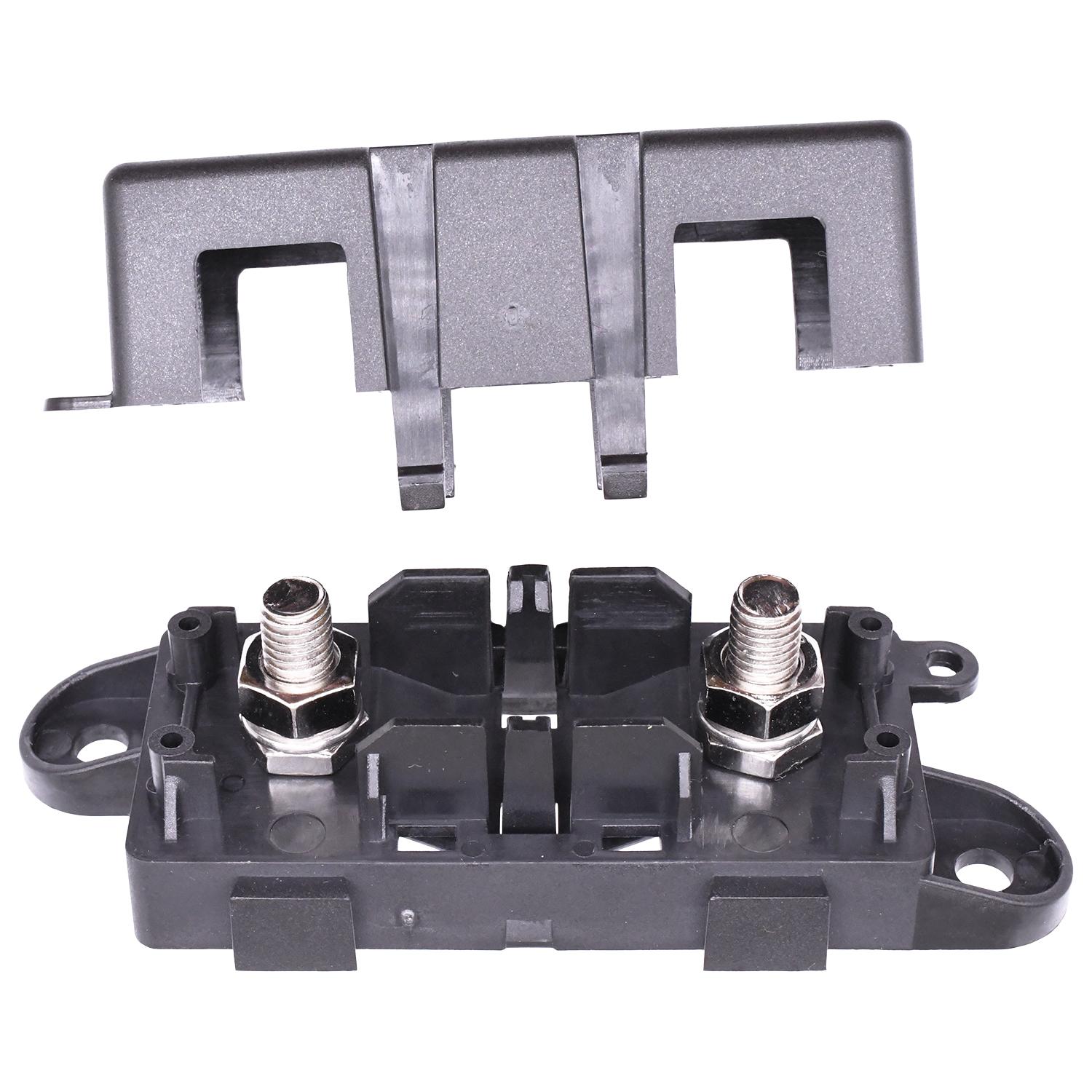 Auveco # 25540 MEGA-Style Fuse Block 40-500A 32VDC Detachable Hard Cover. Qty 1.