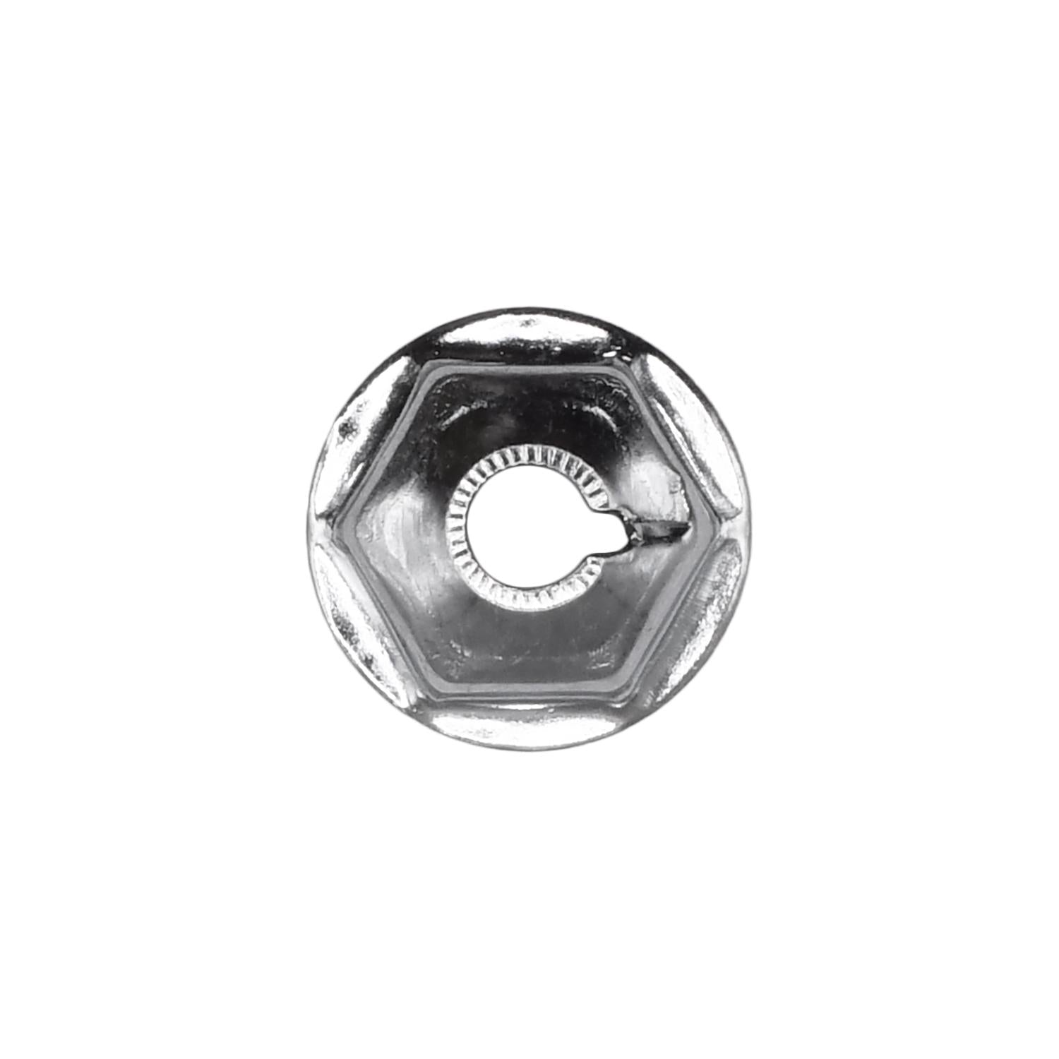 Auveco No. 2555 Washer Lock Nut #8-32 15/32" Outside Diameter 11/32" Hex, Quantity - 100