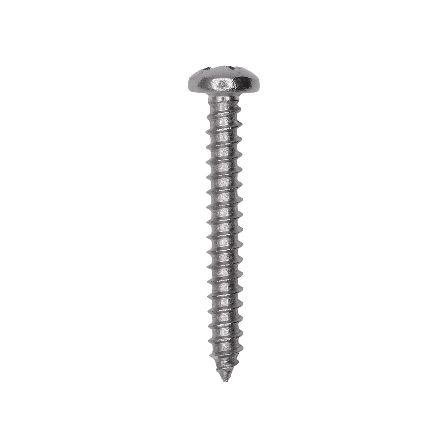 Auveco # 25569 #6 X 1-1/8. 18-8 Stainless Phillips Pan Head Tapping Screw Qty. 50