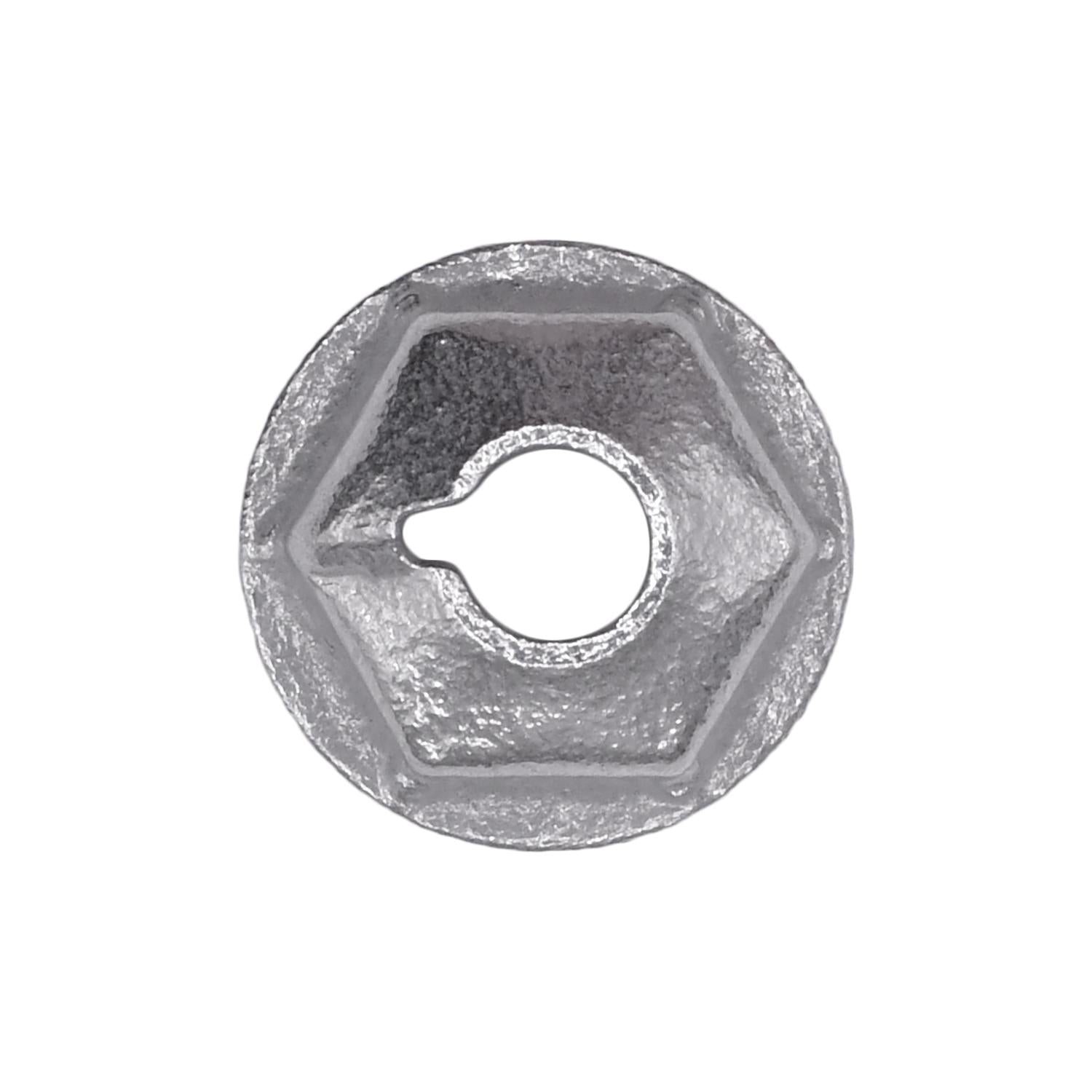 Auveco No. 2556 Washer Lock Nut #10-32 1/2" Outside Diameter 3/8" Hex, Quantity - 100