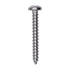 Auveco # 25595 #12 X 1-5/8. 18-8 Stainless Phillips Pan Head Tapping Screw Qty. 25