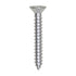 Auveco # 25642 #6 X 1" Phillips Flat Head Tapping Screw Zinc. Qty. 100