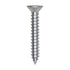 Auveco # 25656 #10 X 1-1/4" Phillips Flat Head Tapping Screw Zinc. Qty. 100