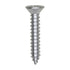 Auveco # 25665 #12 X 1-1/4" Phillips Flat Head Tapping Screw Zinc. Qty. 100