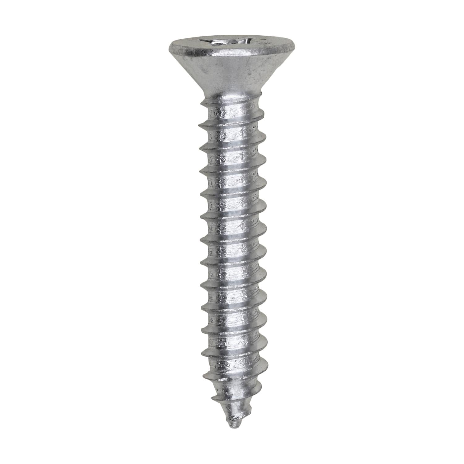 Auveco # 25665 #12 X 1-1/4" Phillips Flat Head Tapping Screw Zinc. Qty. 100