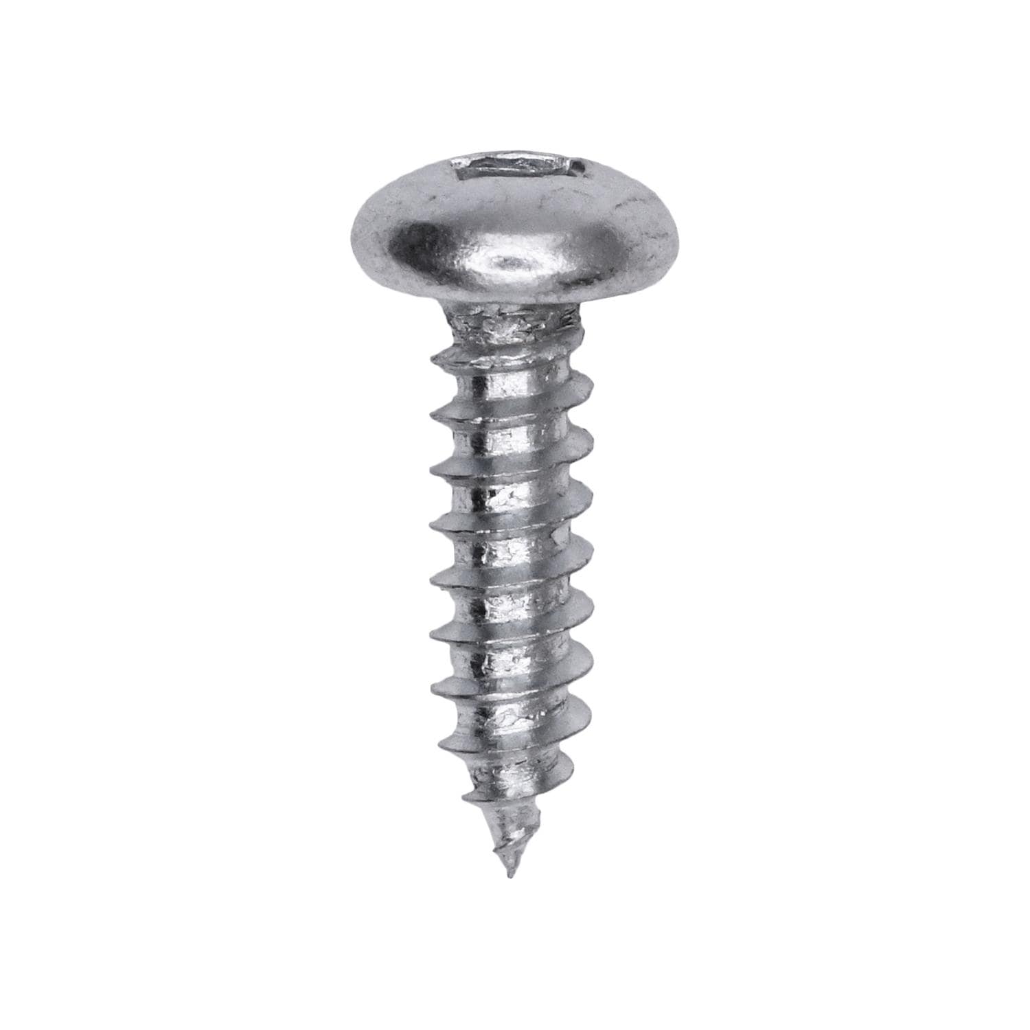 Auveco # 25708 Square Drive Pan Head Tapping Screw #8 x 5/8 in. Zinc. Qty 100.