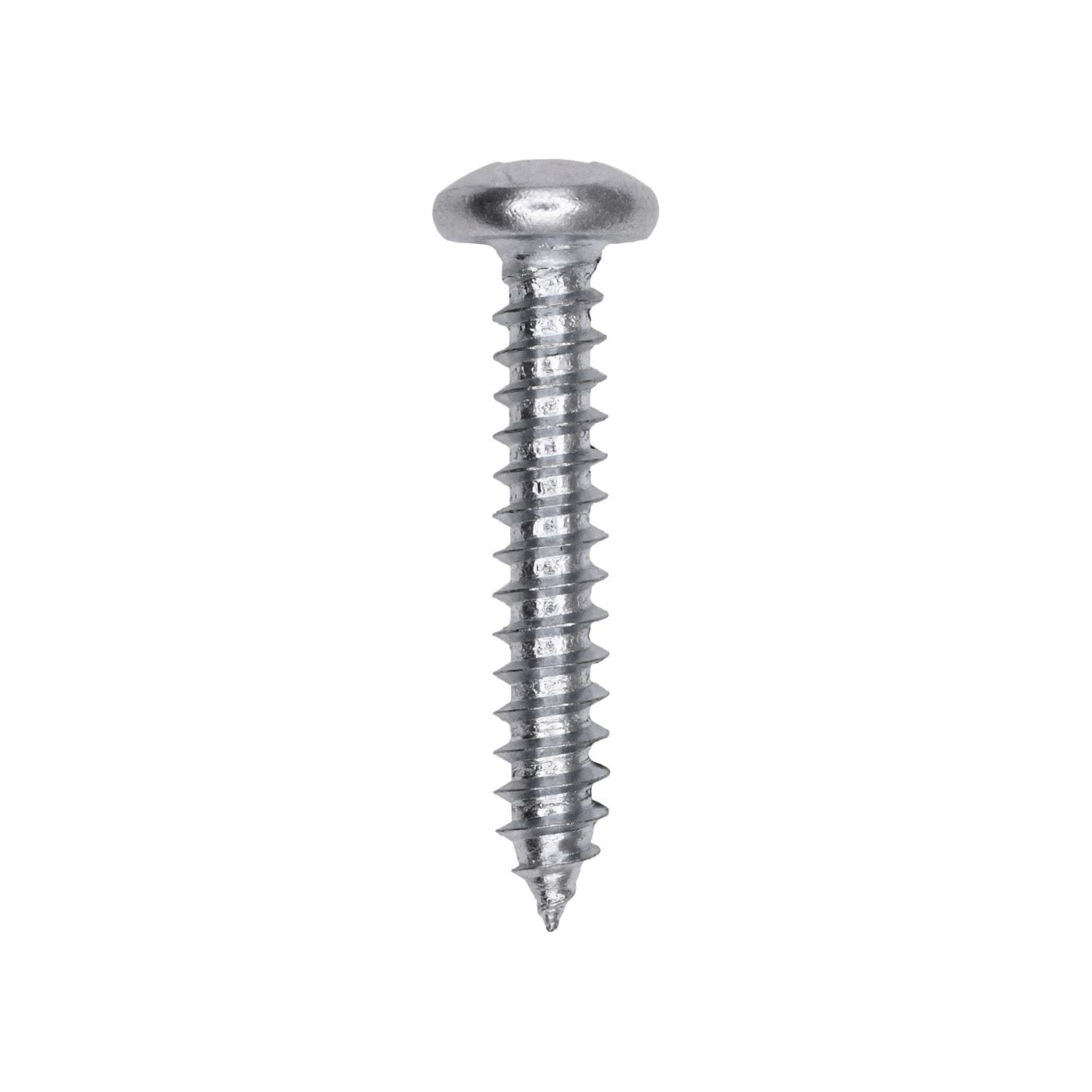 Auveco # 25710 Square Drive Pan Head Tapping Screw #8 x 1 in. Zinc. Qty 100.