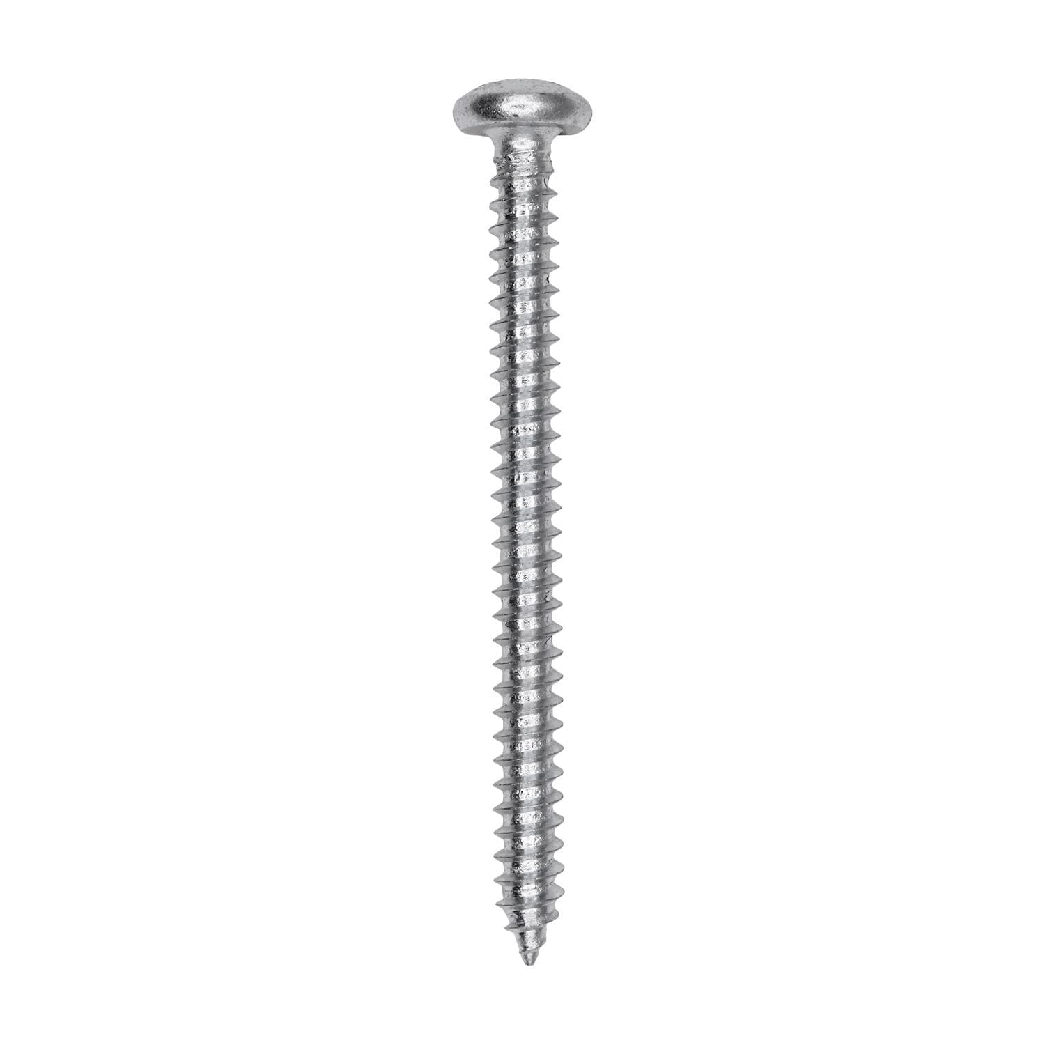 Auveco # 25713 Square Drive Pan Head Tapping Screw #8 x 2 in. Zinc. Qty 100.