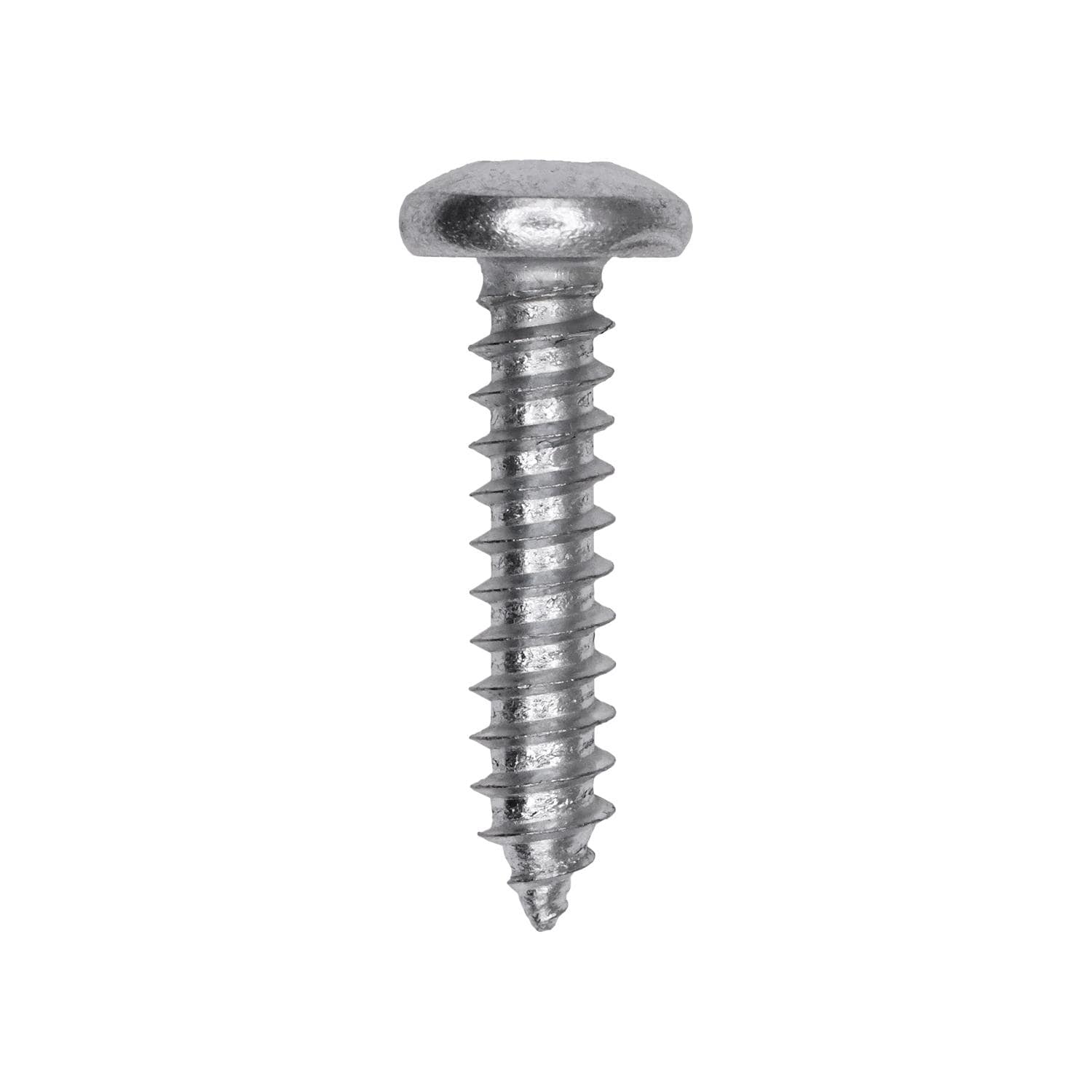 Auveco # 25721 Square Drive Pan Head Tapping Screw #12 x 1 in. Zinc. Qty 100.