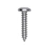 Auveco # 25721 Square Drive Pan Head Tapping Screw #12 x 1 in. Zinc. Qty 100.