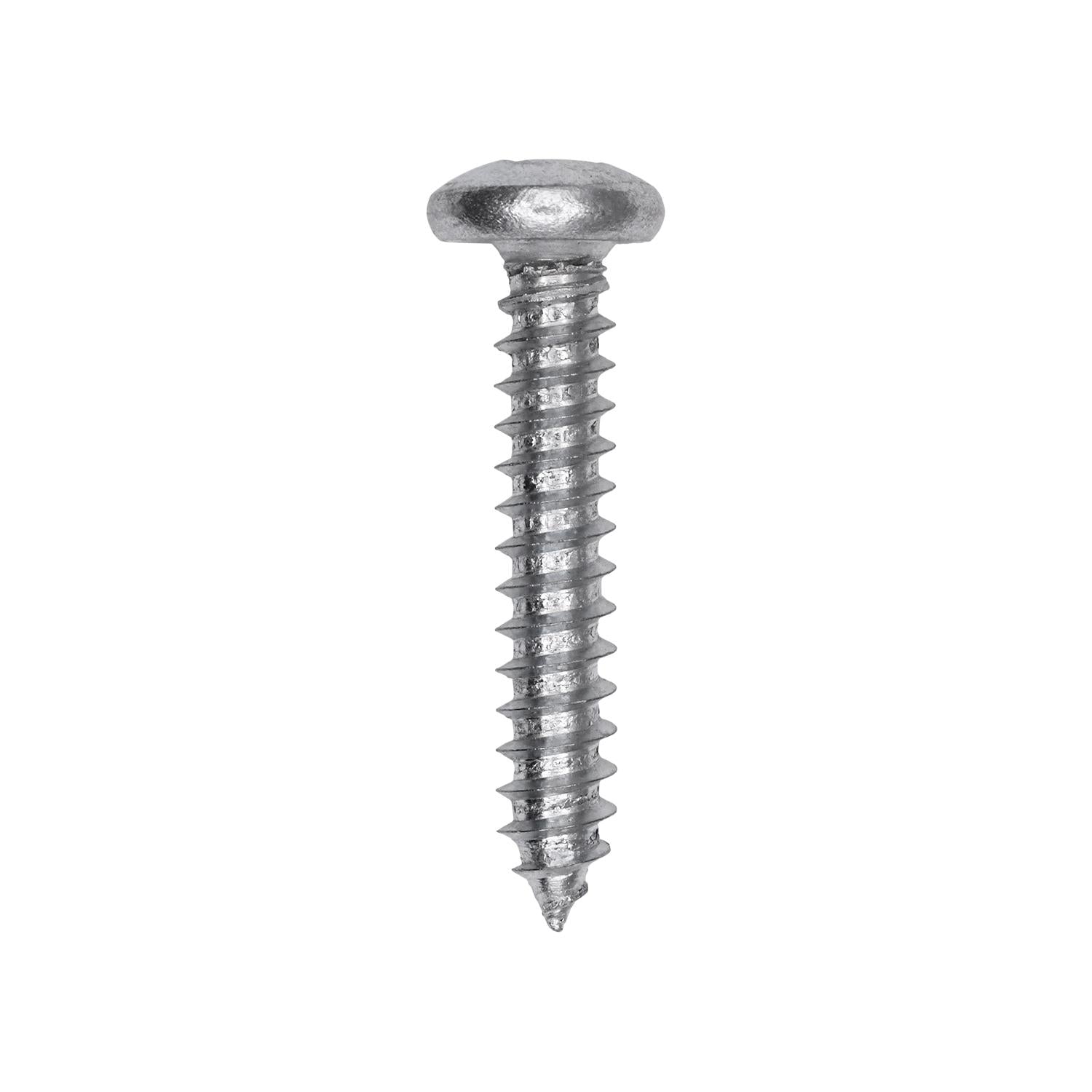 Auveco # 25722 Square Drive Pan Head Tapping Screw #12 x 1-1/4 in. Zinc. Qty 100.