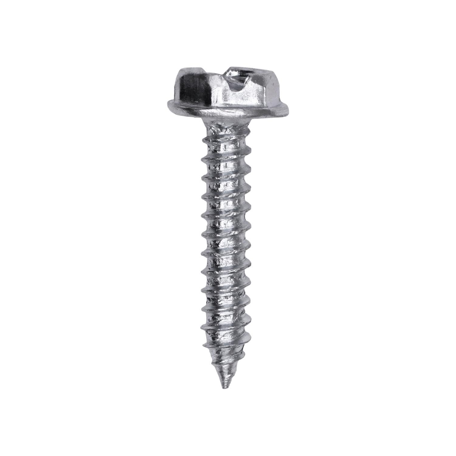Auveco # 25729 Slotted Hex Washer Head Tapping Screw #6 x 3/4 in. Zinc. Qty 100.
