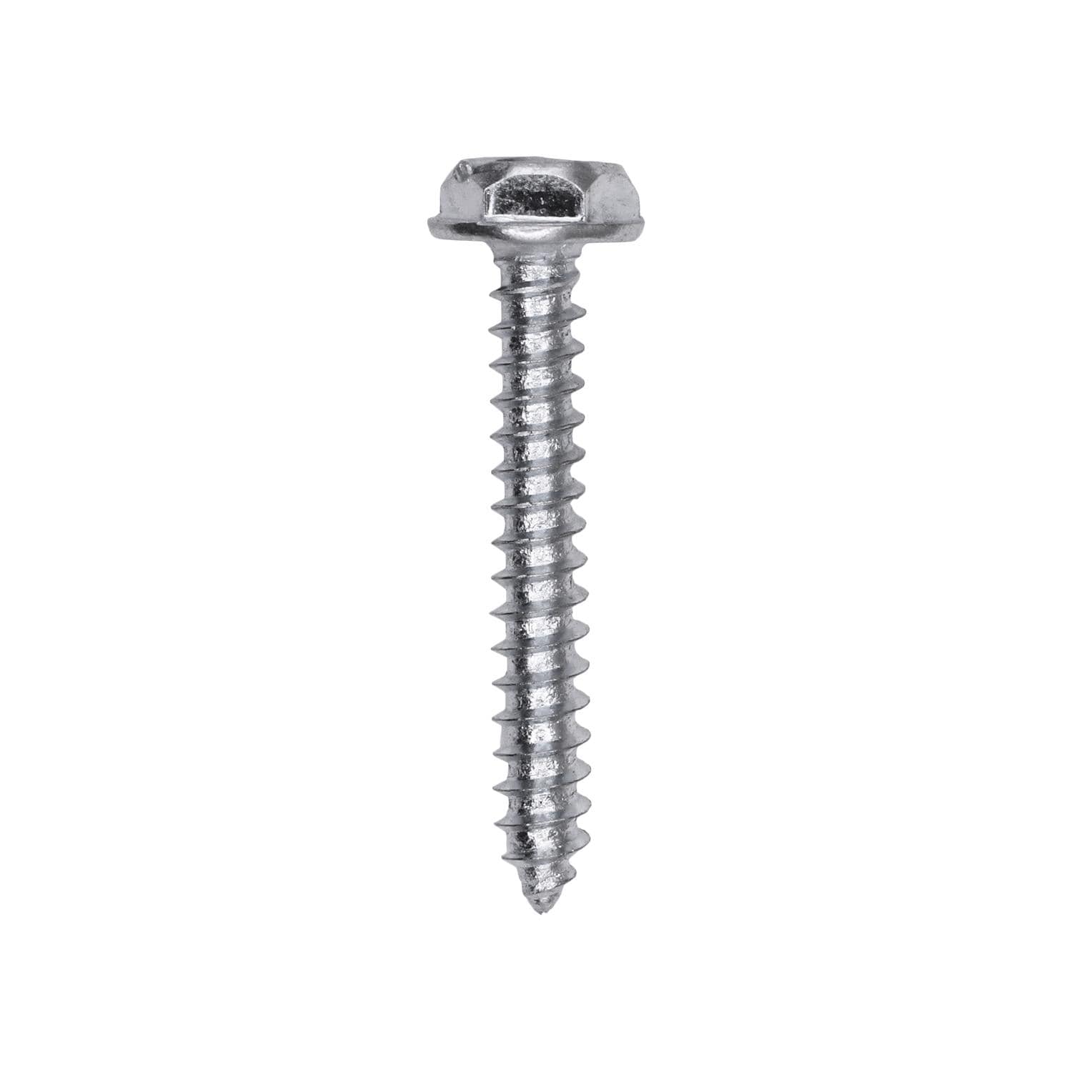 Auveco # 25730 Slotted Hex Washer Head Tapping Screw #6 x 1 in. Zinc. Qty 100.