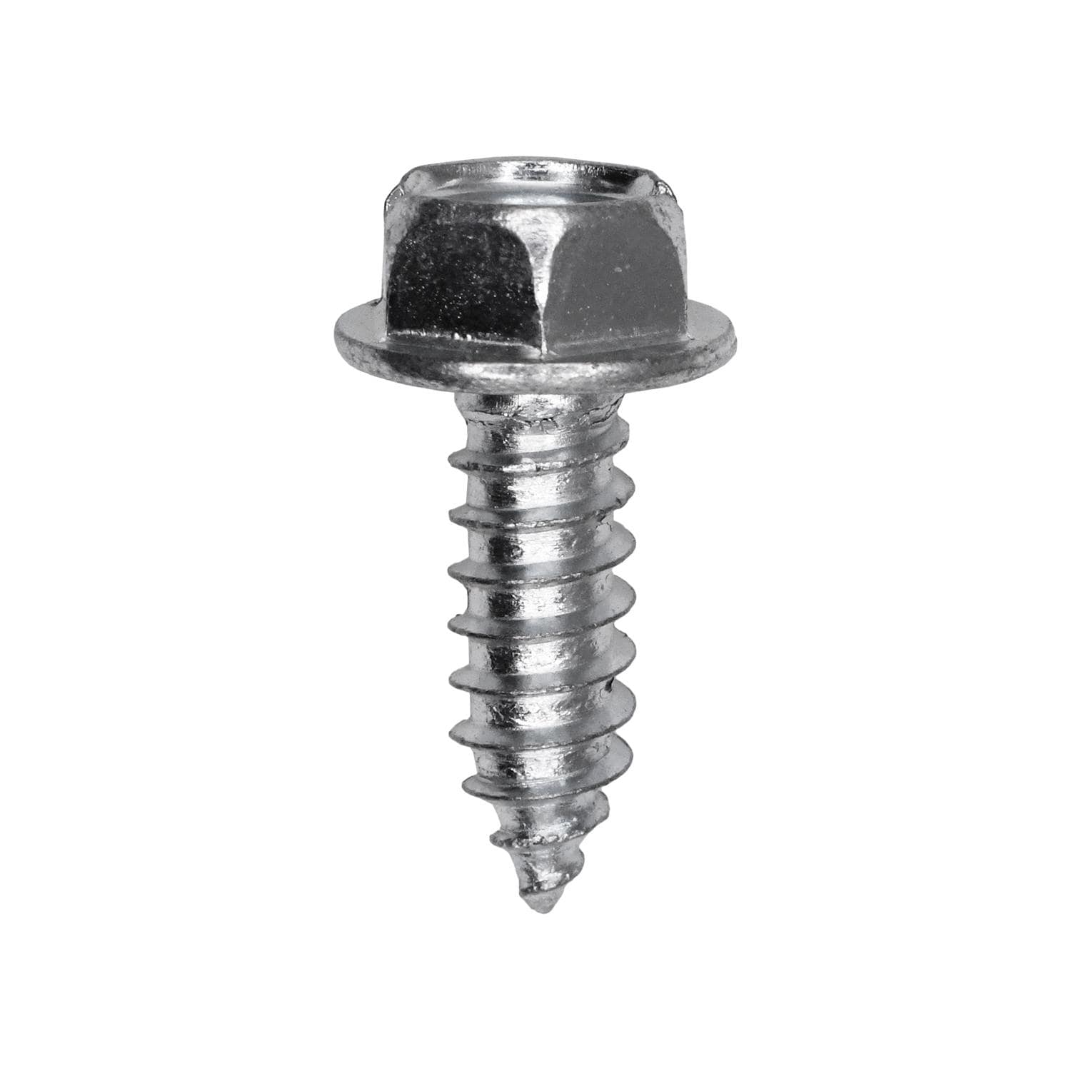 Auveco # 25734 Slotted Hex Washer Head Tapping Screw #14 x 3/4 in. Zinc. Qty 100.