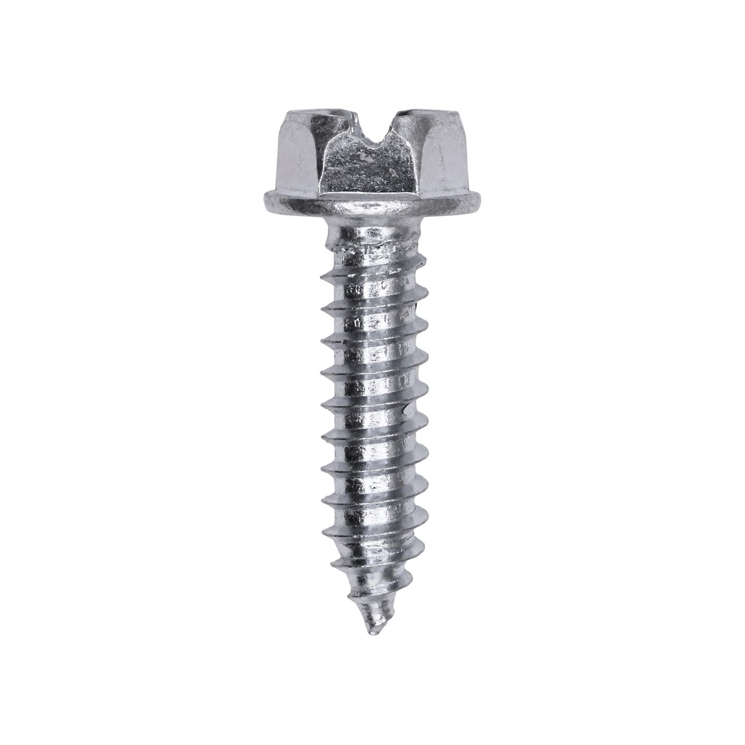 Auveco # 25735 Slotted Hex Washer Head Tapping Screw #14 x 1 in. Zinc. Qty 100.
