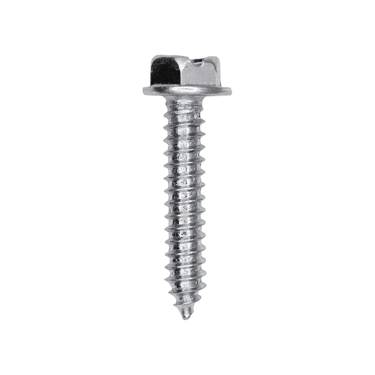 Auveco # 25736 Slotted Hex Washer Head Tapping Screw #14 x 1-1/4 in. Zinc. Qty 100.