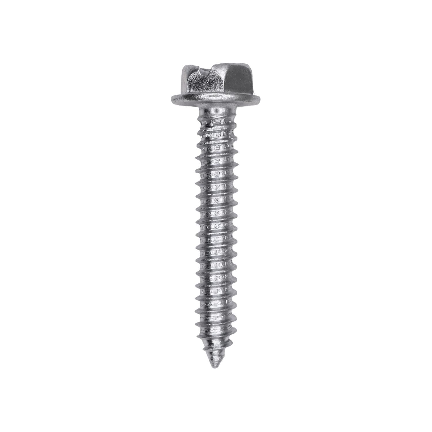 Auveco # 25737 Slotted Hex Washer Head Tapping Screw #14 x 1-1/2 in. Zinc. Qty 100.
