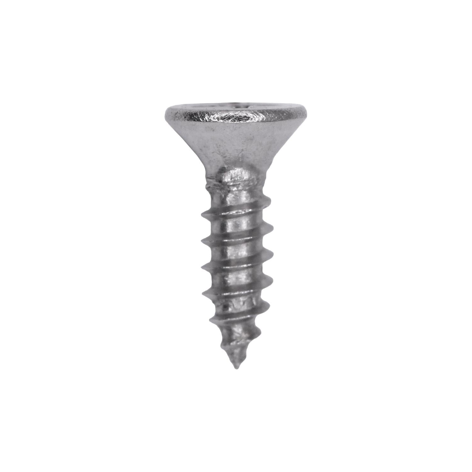 Auveco # 25752 Phillips Flat Head Sheet Metal Screw #6 x 1/2 in. 18-8 Stainless Steel. Qty 50.