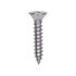 Auveco # 25754 Phillips Flat Head Sheet Metal Screw #6 x 3/4 in. 18-8 Stainless Steel. Qty 50.