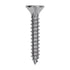 Auveco # 25755 Phillips Flat Head Sheet Metal Screw #6 x 7/8 in. 18-8 Stainless Steel. Qty 50.