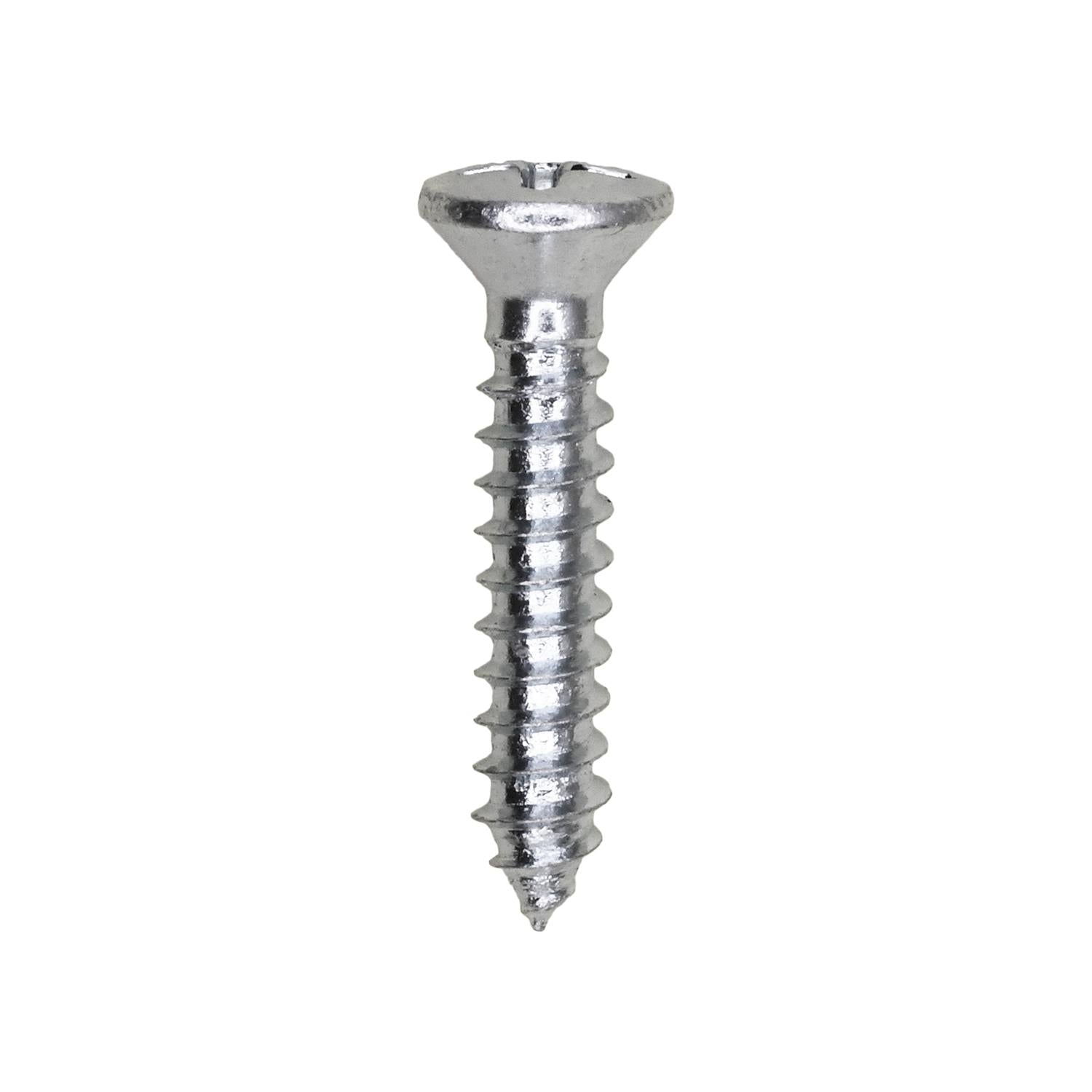 Auveco No. 2575 Number 8 X 7/8" Phillips Oval Head Tapping Screw Zinc, Quantity - 100