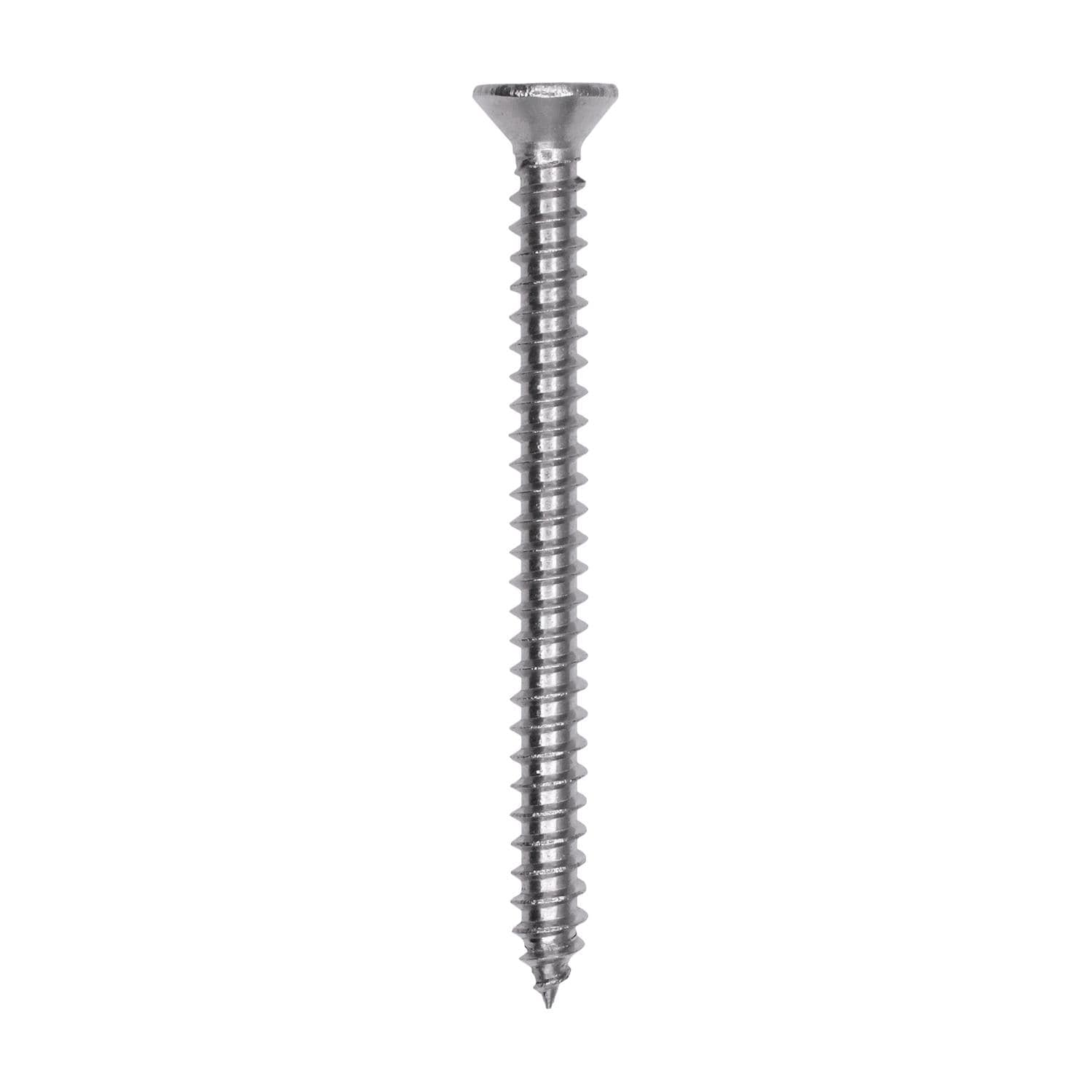 Auveco # 25761 Phillips Flat Head Sheet Metal Screw #6 x 1-5/8 in. 18-8 Stainless Steel. Qty 50.