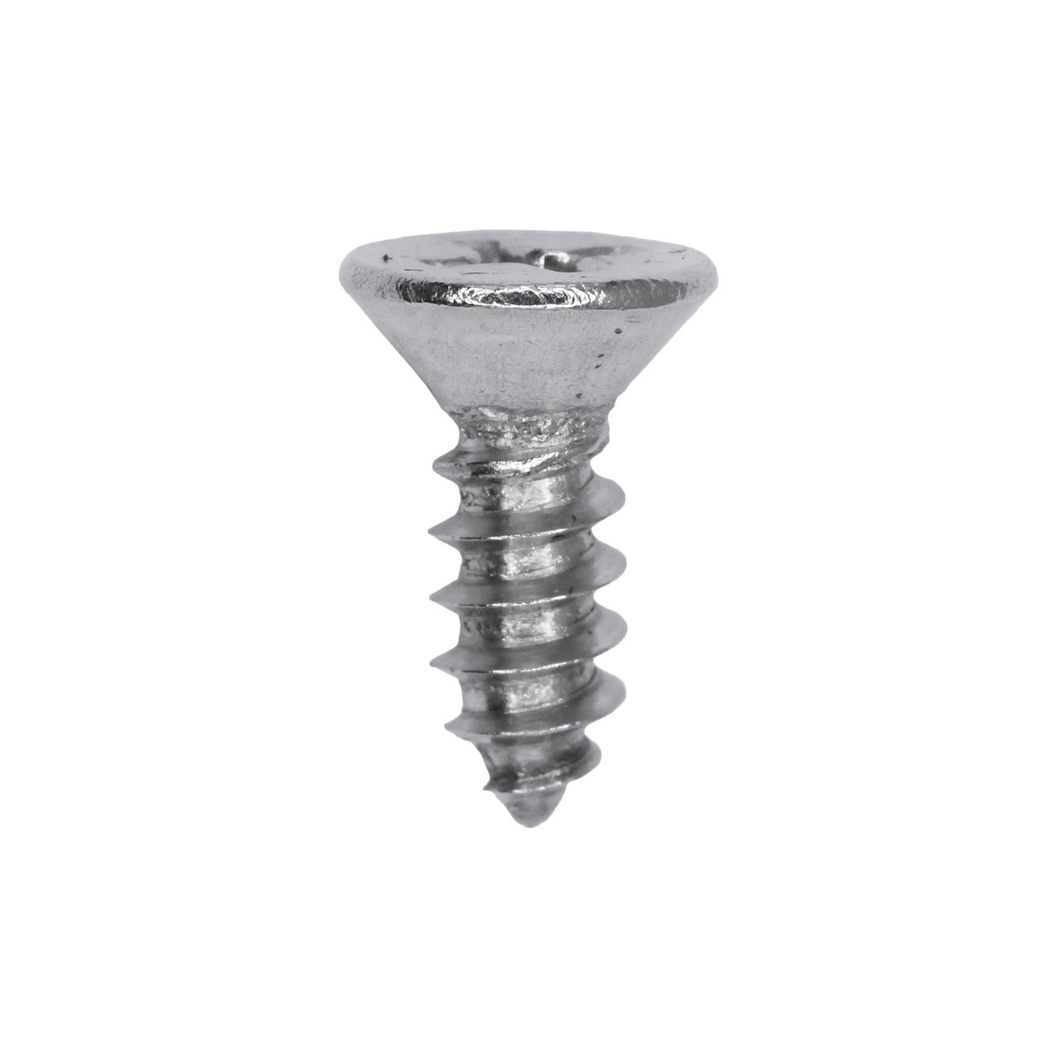 Auveco # 25765 Phillips Flat Head Sheet Metal Screw #8 x 1/2 in. 18-8 Stainless Steel. Qty 50.