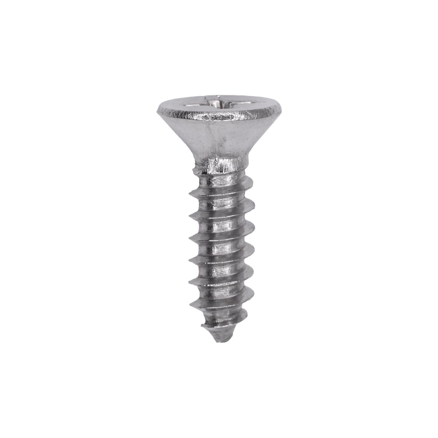 Auveco # 25766 Phillips Flat Head Sheet Metal Screw #8 x 5/8 in. 18-8 Stainless Steel. Qty 50.