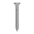 Auveco # 25771 Phillips Flat Head Sheet Metal Screw #8 x 1-1/4 in. 18-8 Stainless Steel. Qty 50.