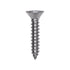 Auveco # 25782 Phillips Flat Head Sheet Metal Screw #10 x 1 in. 18-8 Stainless Steel. Qty 50.