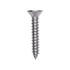 Auveco # 25783 Phillips Flat Head Sheet Metal Screw #10 x 1-1/8 in. 18-8 Stainless Steel. Qty 25.