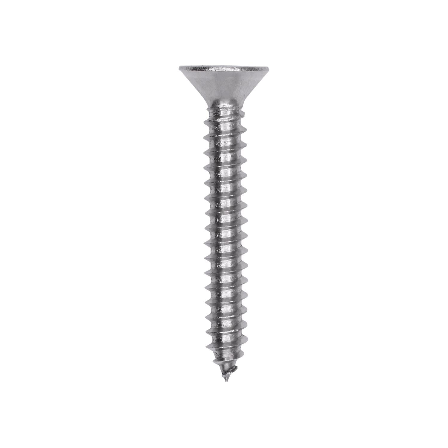 Auveco # 25785 Phillips Flat Head Sheet Metal Screw #10 x 1-3/8 in. 18-8 Stainless Steel. Qty 25.