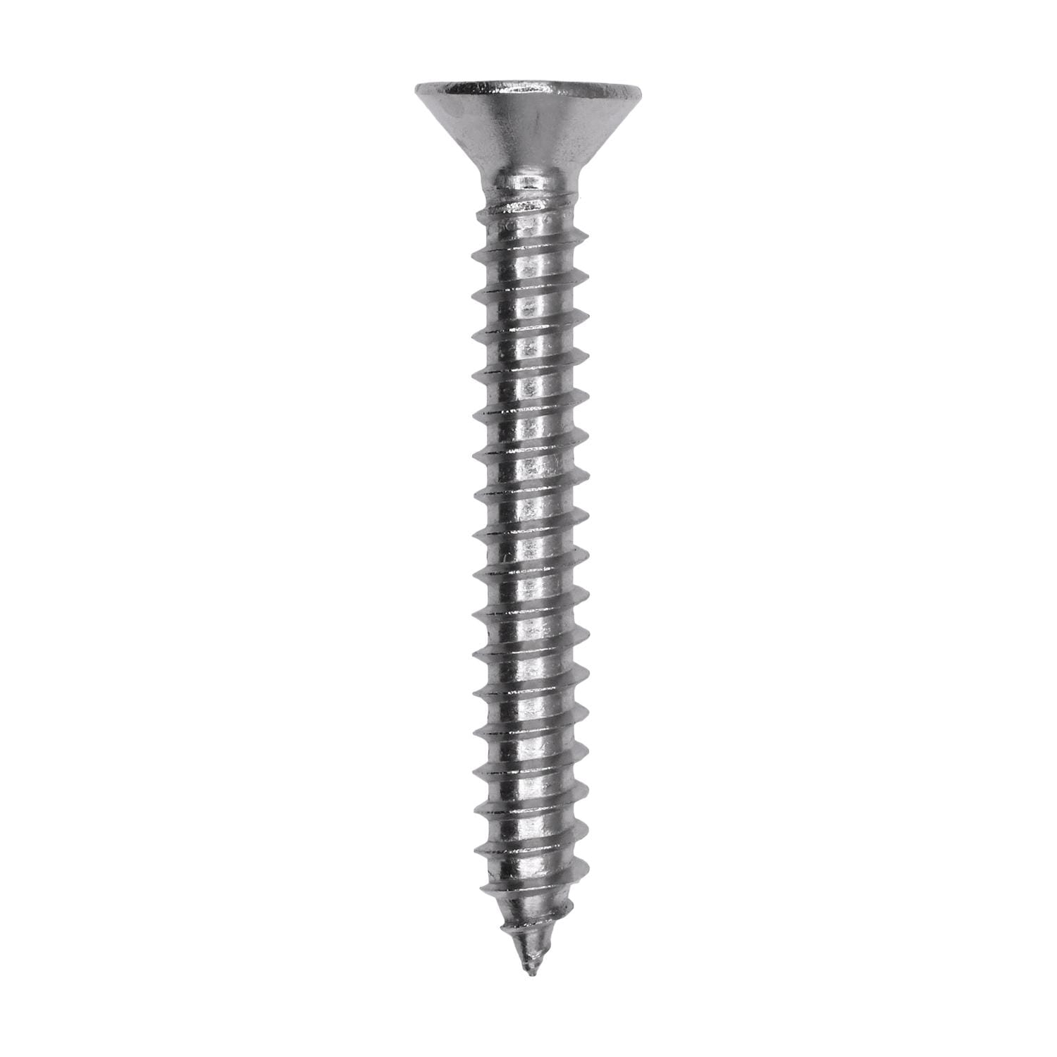 Auveco # 25799 Phillips Flat Head Sheet Metal Screw #12 x 1-5/8 in. 18-8 Stainless Steel. Qty 25.
