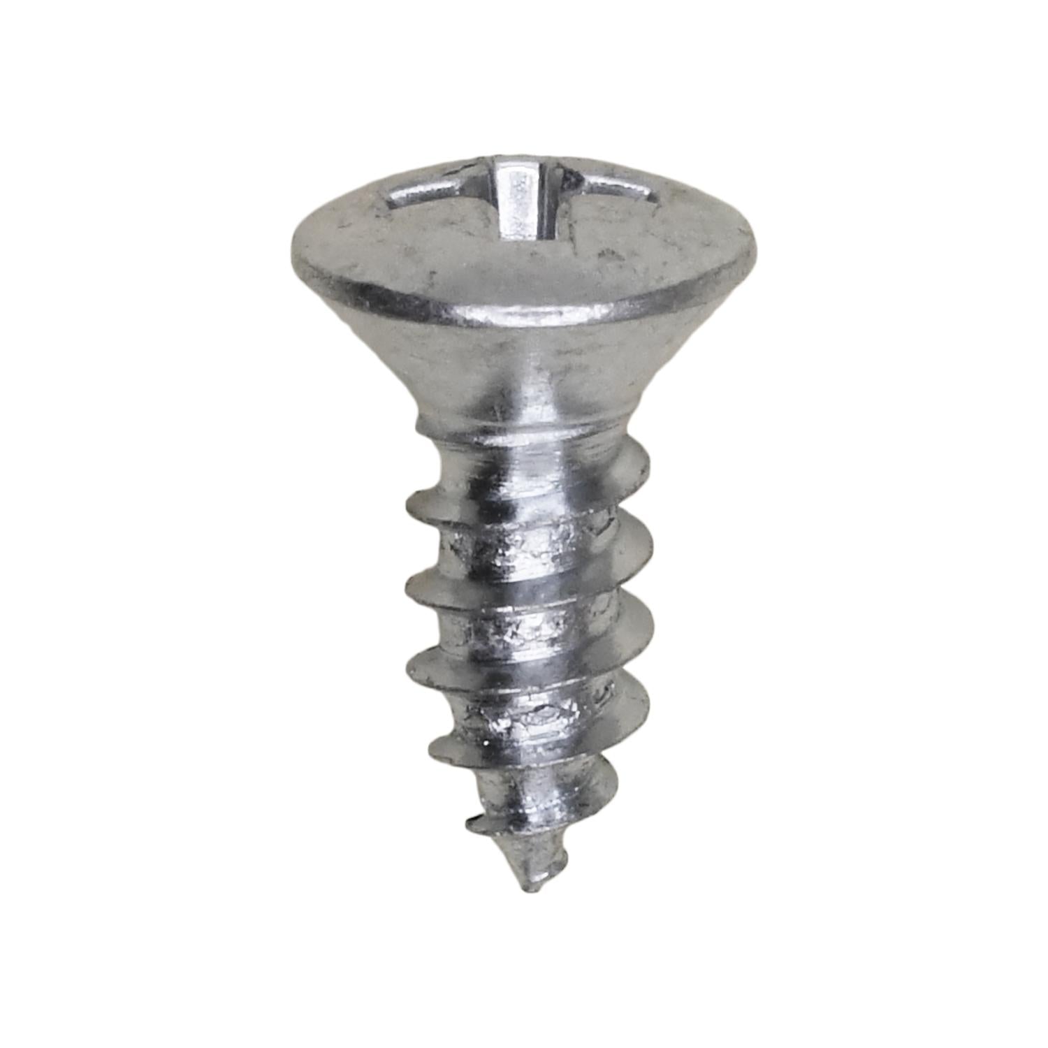 Auveco No. 2579 Number 10 X 1/2" Phillips Oval Head Tapping Screw Zinc, Quantity - 100