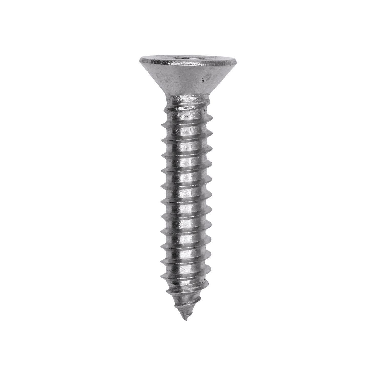 Auveco # 25807 Phillips Flat Head Sheet Metal Screw #14 x 1-1/4 in. 18-8 Stainless Steel. Qty 25.