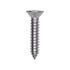Auveco # 25807 Phillips Flat Head Sheet Metal Screw #14 x 1-1/4 in. 18-8 Stainless Steel. Qty 25.