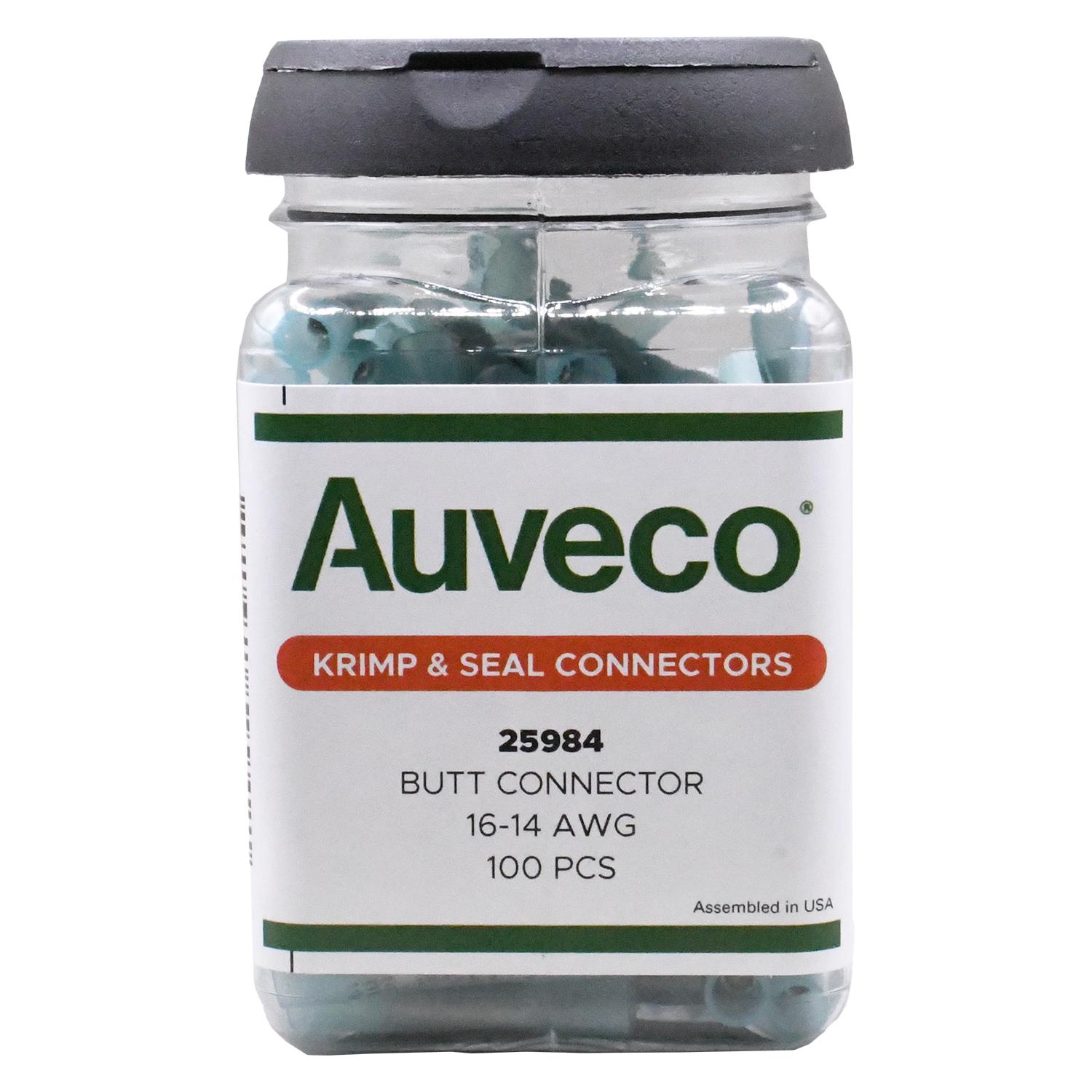Auveco # 25984 #16-14 Gauge Jar Of Butt Connectors. Qty 1.