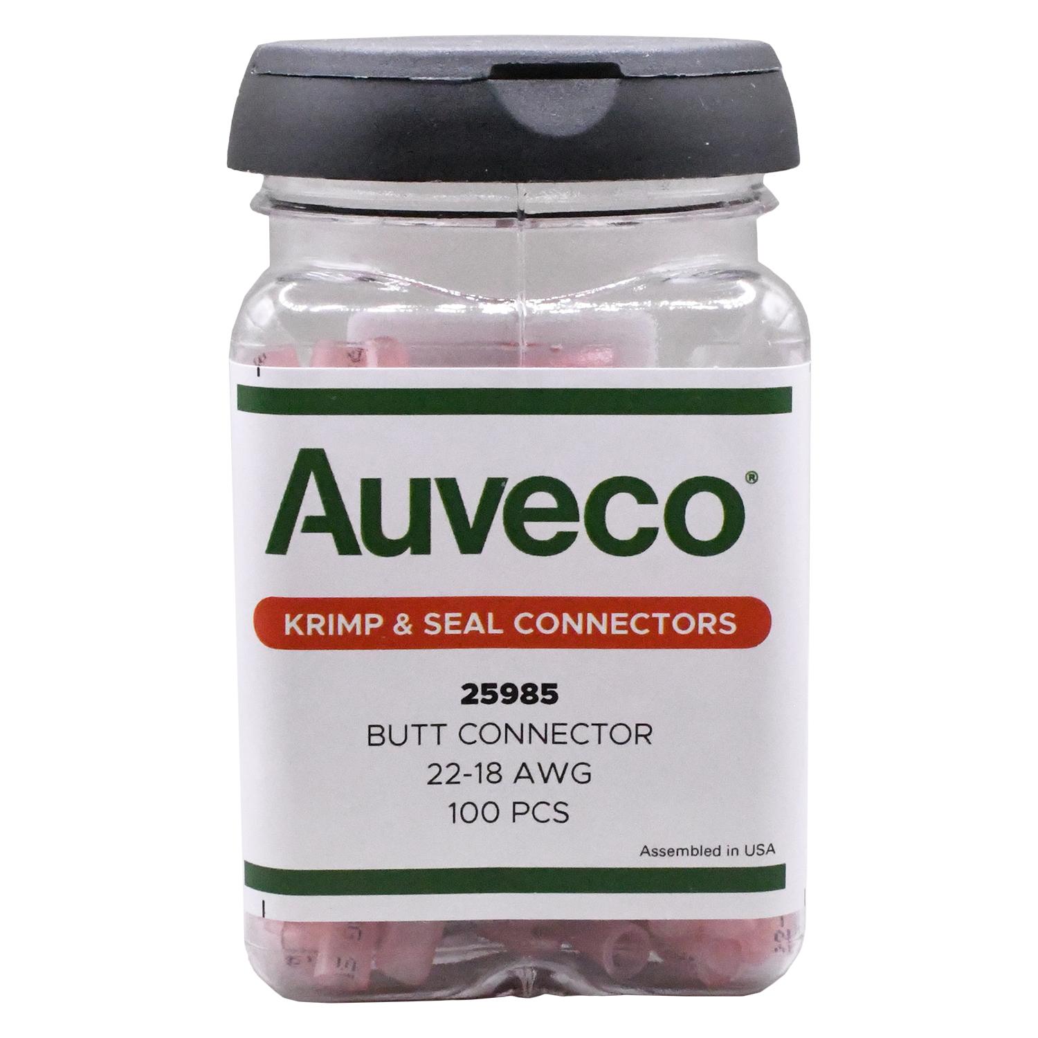 Auveco # 25985 #22-18 Gauge Jar Of Butt Connectors. Qty 1.