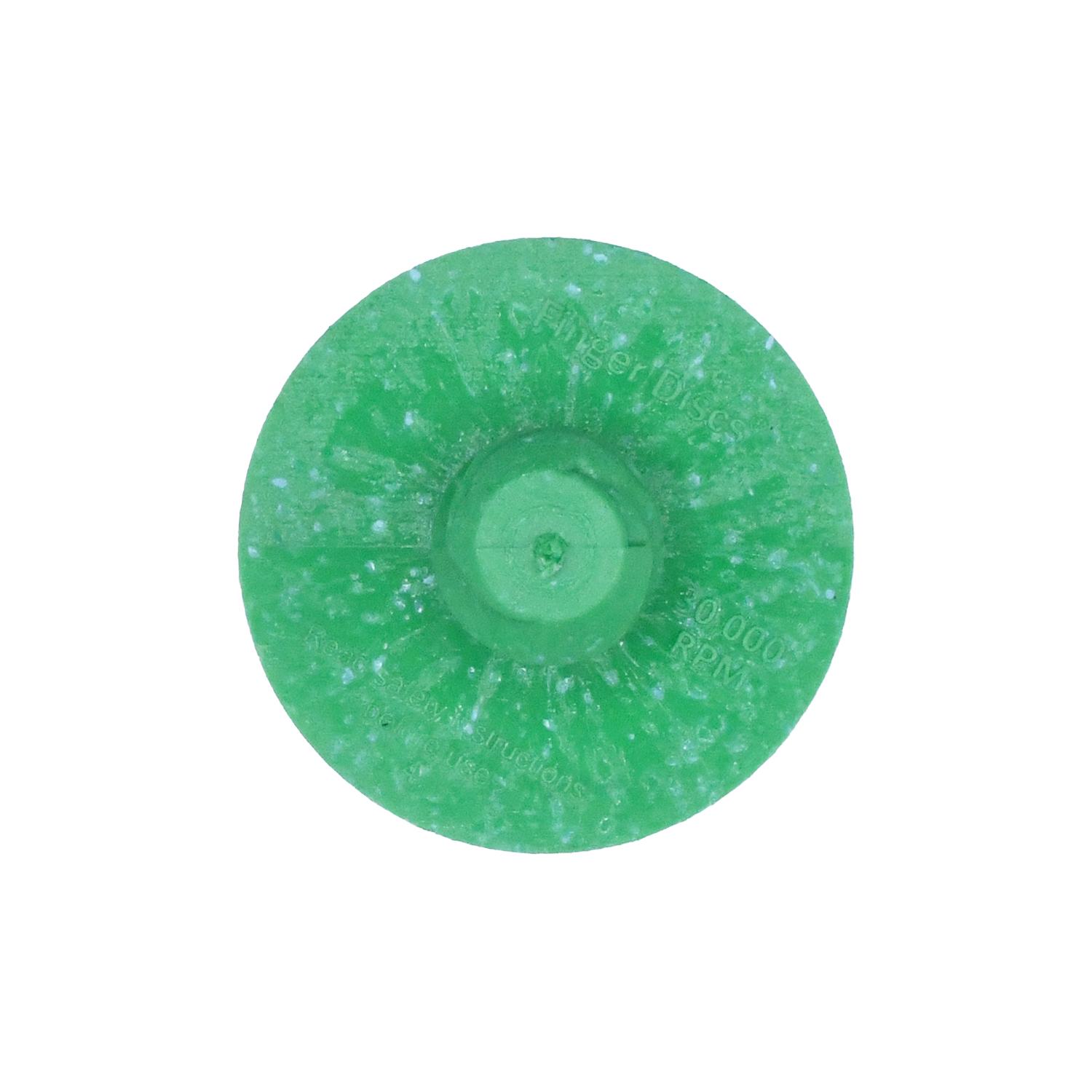Auveco # 26001 1 in. Green Finger Disc - 50 Grit  30,000 RPM. Qty 1.