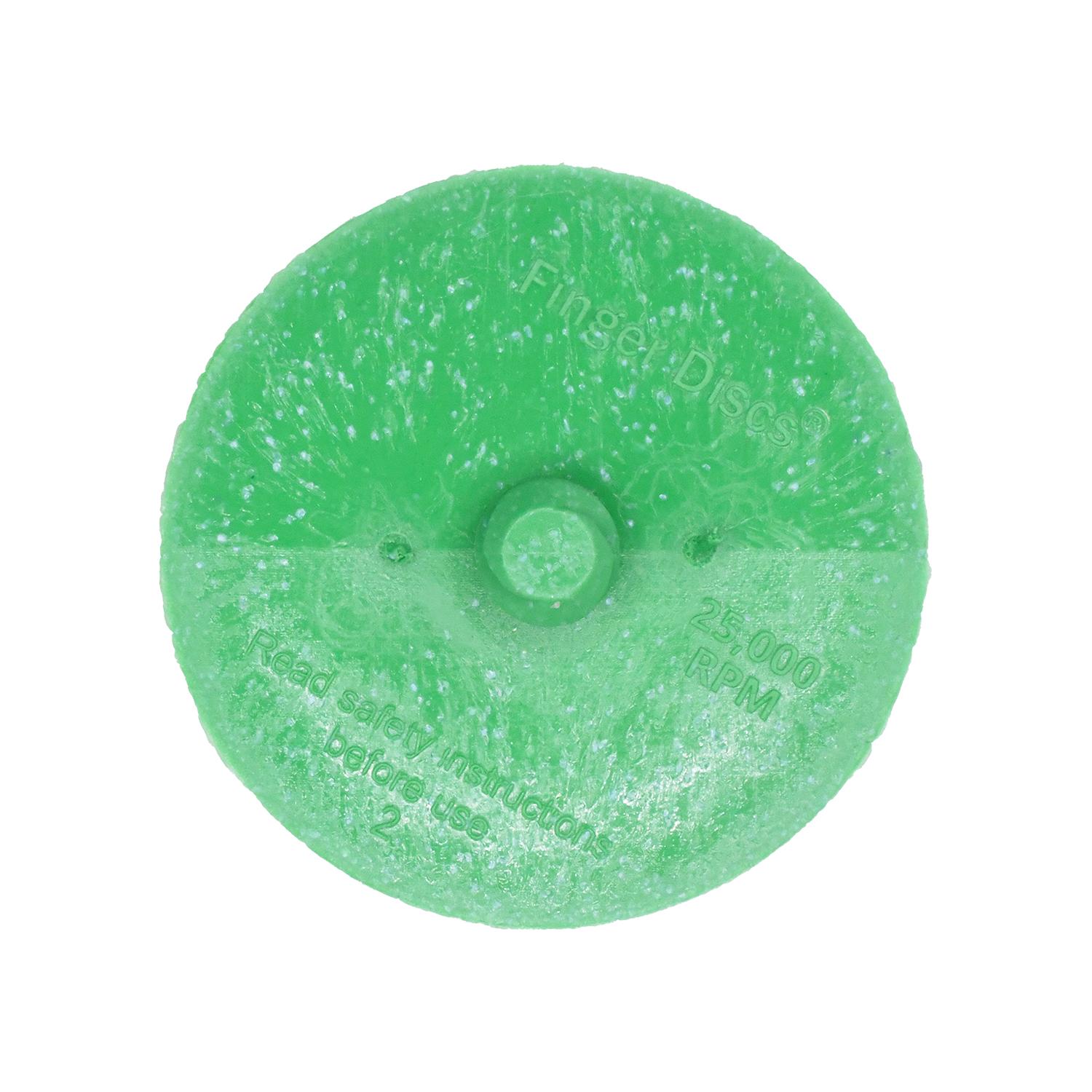 Auveco # 26004 2 in. Green Finger Disc - 50 Grit  25,000 RPM. Qty 1.