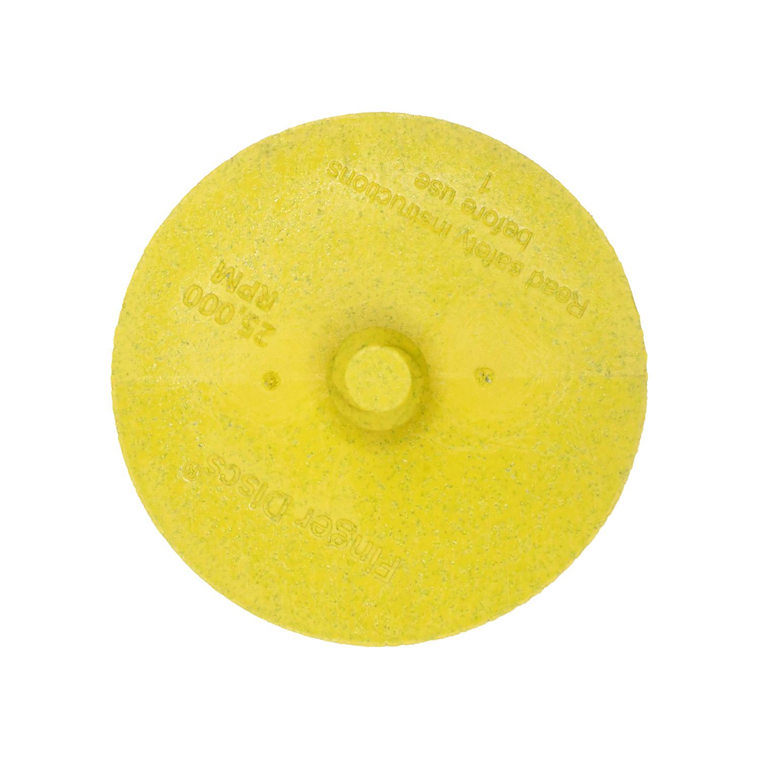 Auveco # 26005 2 in. Yellow Finger Disc - 80 Grit  25,000 RPM. Qty 1.