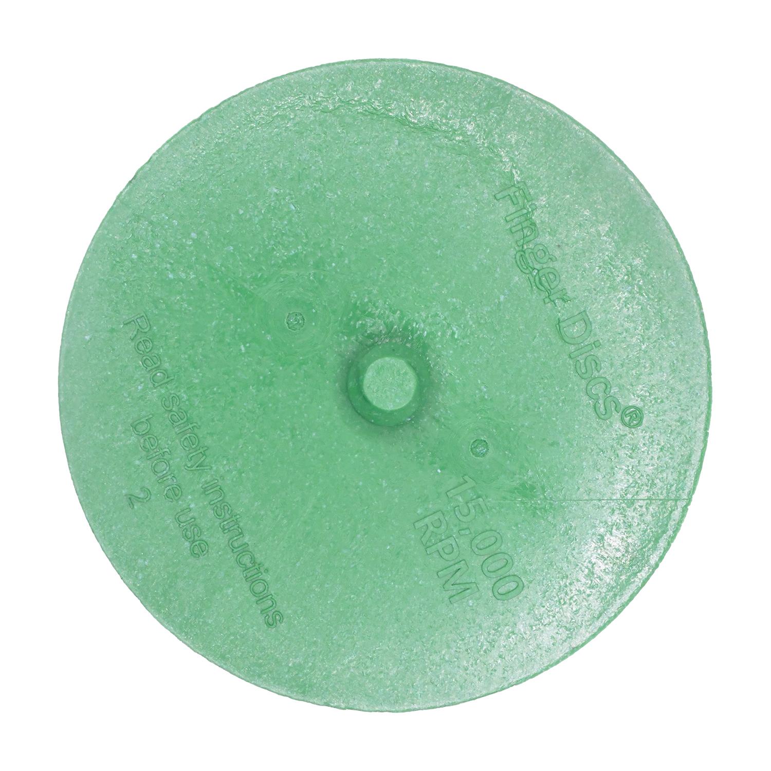 Auveco # 26007 3 in. Green Finger Disc - 50 Grit  15,000 RPM. Qty 1.