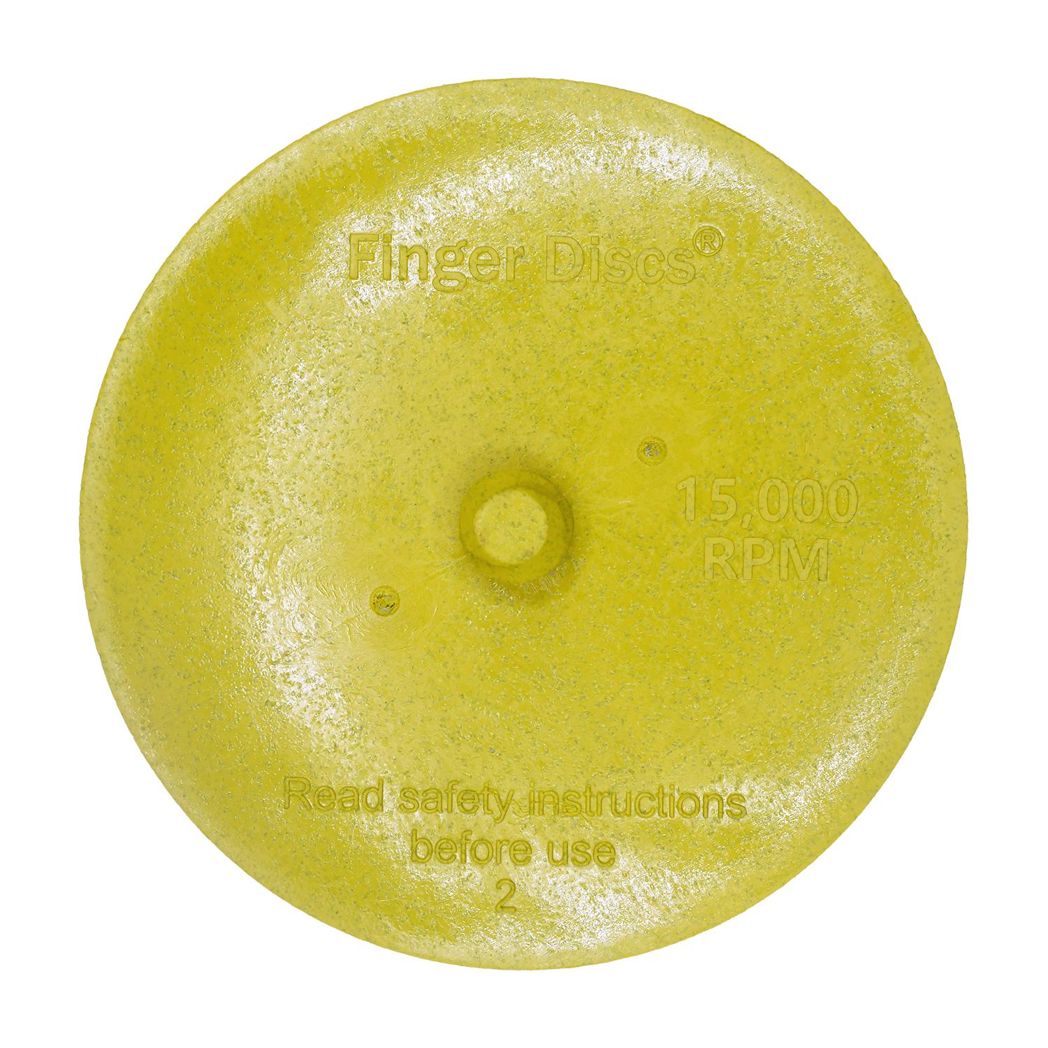 Auveco # 26008 3 in. Yellow Finger Disc - 80 Grit  15,000 RPM. Qty 1.
