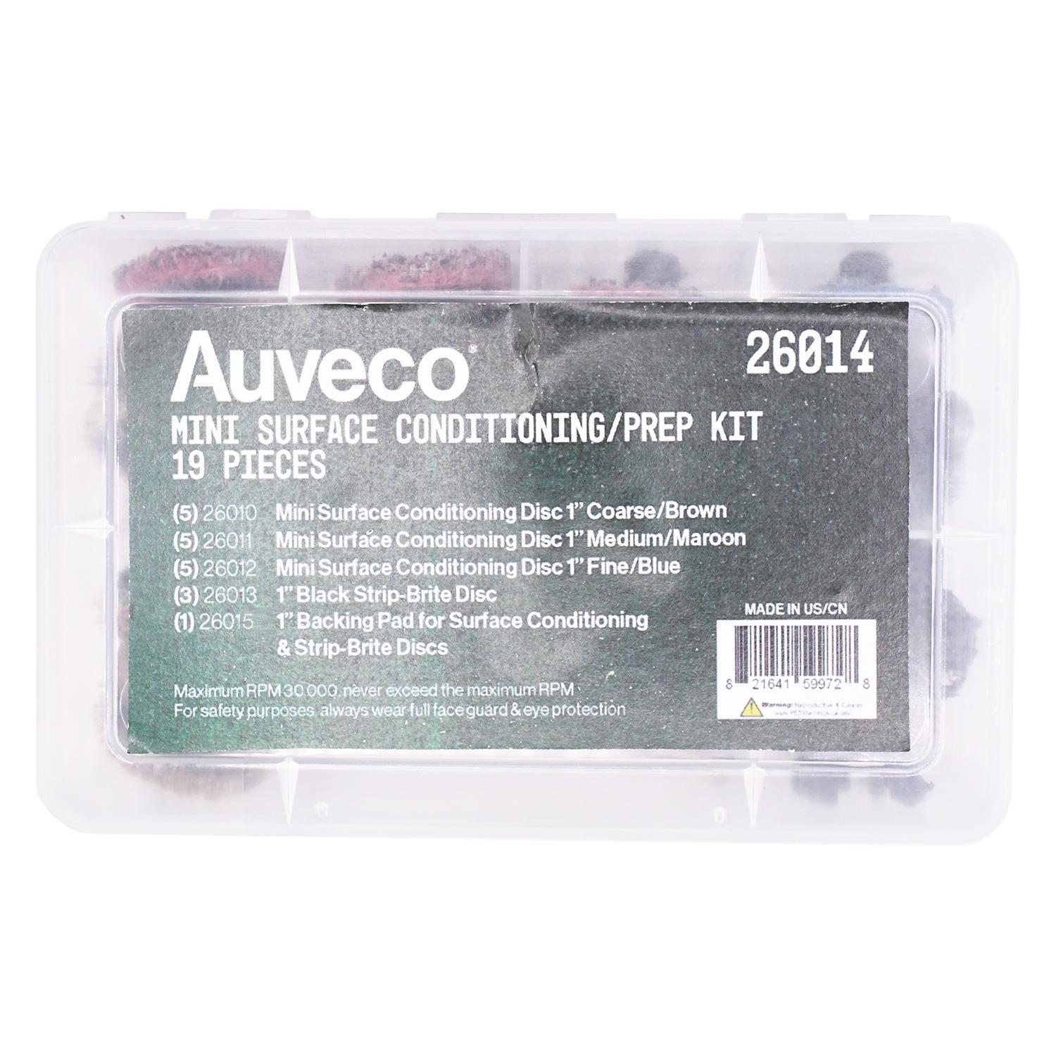 Auveco # 26014 Mini Surface Conditioning/Strip-Brite Kit 1 in.  30,000 RPM. Qty 1.