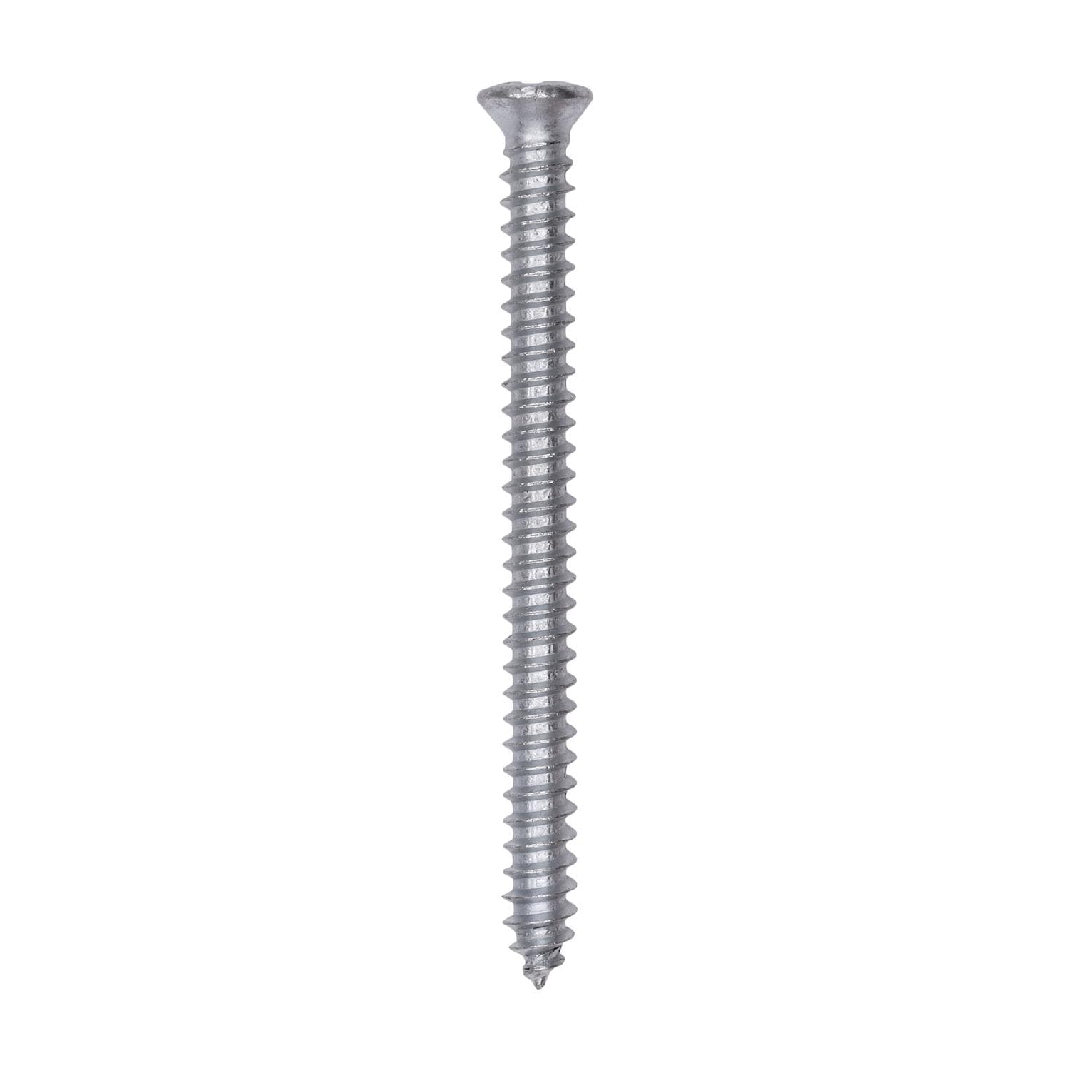 Auveco No. 2632 8 X 2" #6 Head Phillips Oval Head Tapping Screw Zinc, Quantity - 100