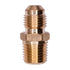 Auveco No. 264 Brass Male Connector 5/16" Tube Size 1/4" Thread, Quantity - 5