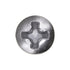 Auveco No. 2698 6 X 1/2" Phillips Oval Head Tapping Screw Chrome, Quantity - 100