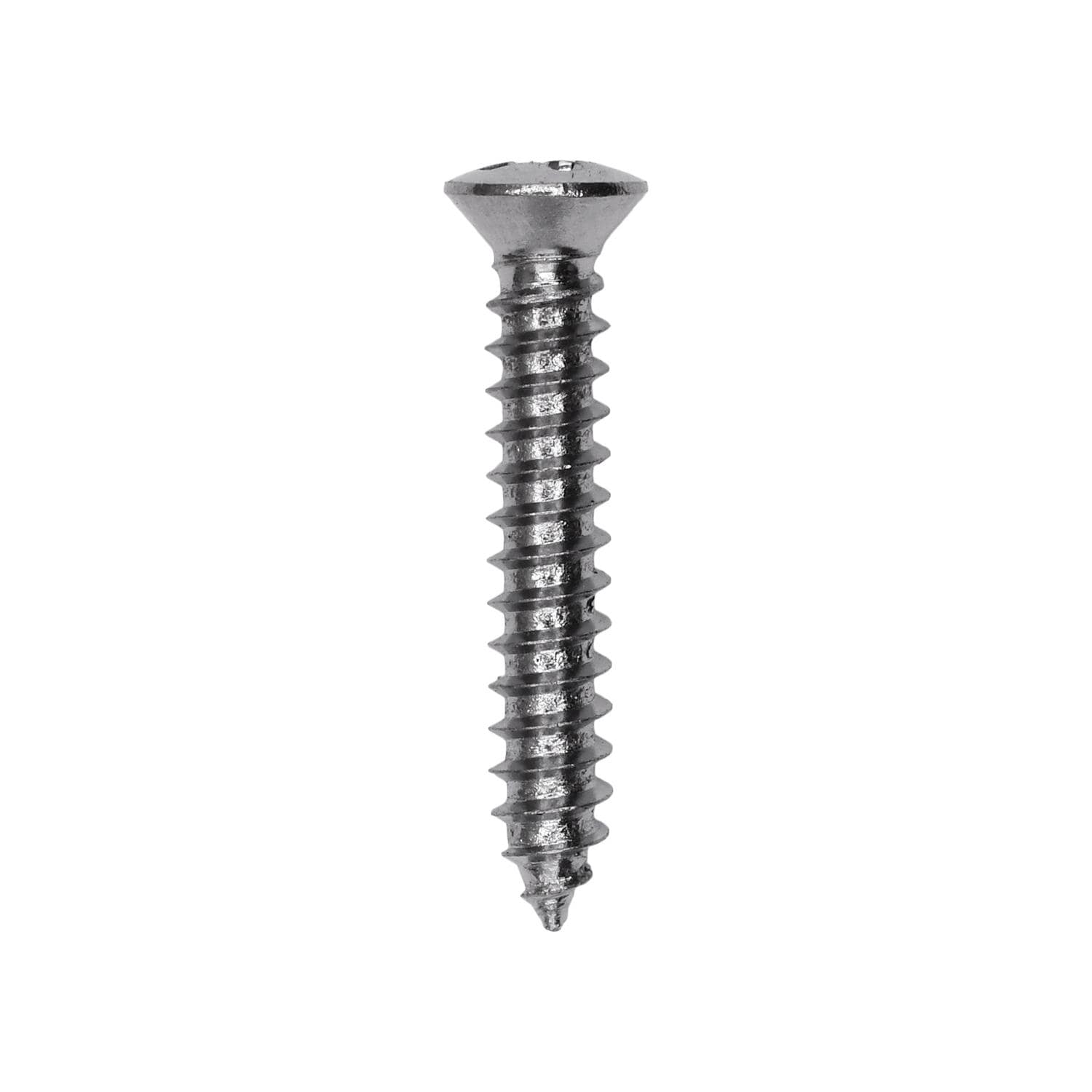 Auveco No. 2702 #6 X 1" Phillips Oval Head Tapping Screw Zinc, Quantity - 100